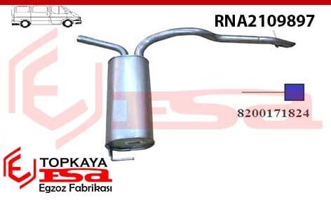Renault Traffic 1.9Dci Arka Susturucu Borulu 2006 > …