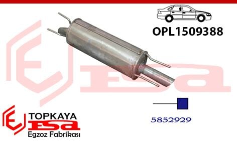 Opel Omega B Arka Susturucu 2.0İ 16V 1994 > ...