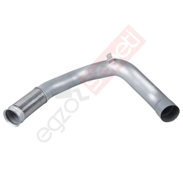 Mercedes Actros Boru, Egzoz Ön, E3, 9484903420 Ø127 Alusi, Spiral (P),