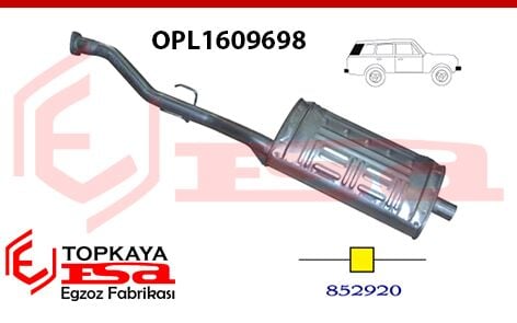 Opel Frontera Orta Susturucu Borulu 2.4İ 4X4 1992 >1995