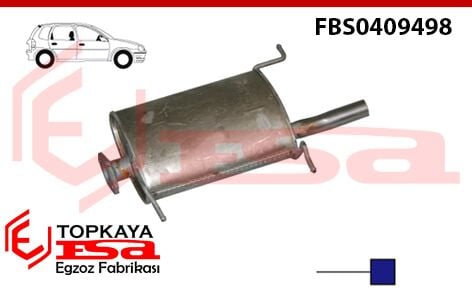 Ford Festiva 1.1 Arka Susturucu Borulu Hb 1989 > 1992