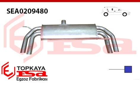 Seat Leon 1.8İ Arka Susturucu Borulu Spor Sol Ve Sağ Aktif Çift Çıkışlı 2005 > …