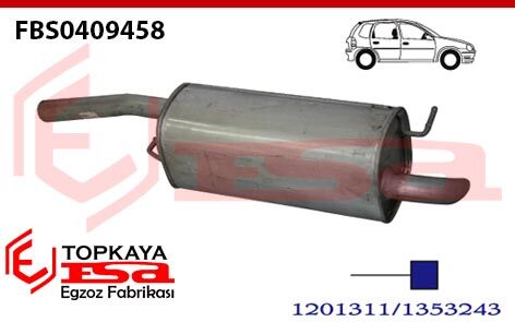 Ford Fiesta Comfort 1.4 Tdci Arka Susturucu Borulu 2001 > 2007