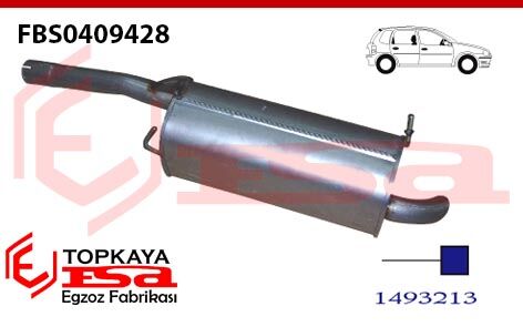 Ford Fiesta 1.6 Dsl Arka Susturucu Borulu Focus Motor 2005 > 2008