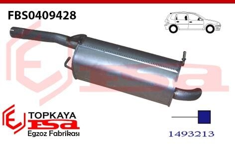 Ford Fiesta 1.6 Dsl Arka Susturucu Borulu Focus Motor 2005 > 2008