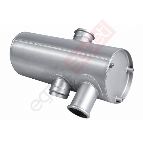Susturucu, İş Makinesi, E3, EL:305×410 L:660 IN:Ø114,3 OUT:Ø114,3 Tip:Z, Alusi,