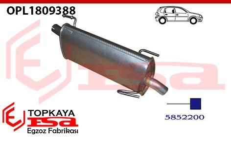 Opel Meriva A 1.6İ 16V Arka Susturucu 2003 > 2010