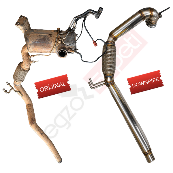 VW Tiguan Downpipe 2.0 Tdi Spiralli Downpipe 140 Hp