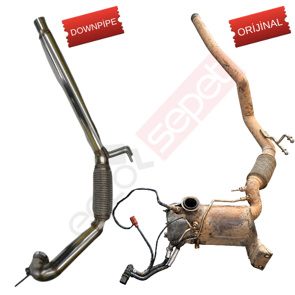 VW Tiguan Downpipe 2.0 Tdi Spiralli Downpipe 140 Hp