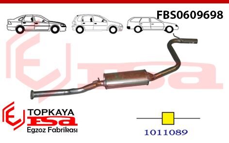 Ford Mondeo 2.0 İ 16V Orta Susturucu Borulu 1993 > 1996