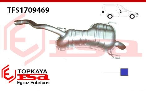 Fiat Doblo 1.6D Multi Jet Elegance Arka Susturucu Baskılı 2011 > …