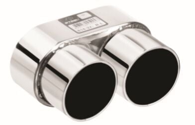 Çift Çıkış Kutulu M3 Egzoz Ucu 90 MM