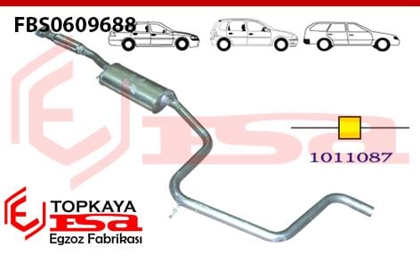 Ford Mondeo 2.0 İ / Li 16V Orta Susturucu Borulu Spiralli 1993 > 1997