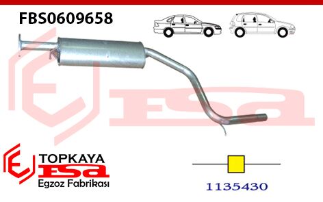 Ford Mondeo 2.0 İ / Li 16V Orta Susturucu Borulu Hb / Sedan 2000 > 2007