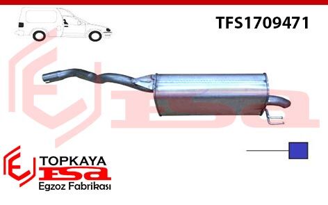 Fiat Doblo 1.3 Jtd Arka Susturucu 2012 > …