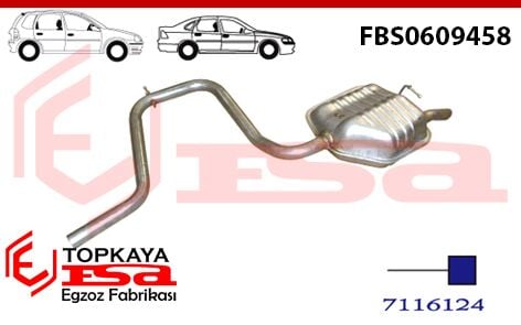 Ford Mondeo 1.6İ / 1.8İ 16V Arka Susturucu Borulu Hb / Sedan 1993 > 1998