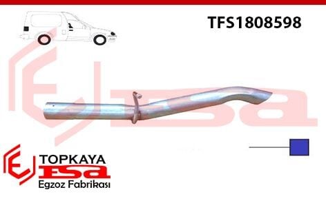 Fiat Fiorino 1.4İ Çıkış Borusu 2009 > …