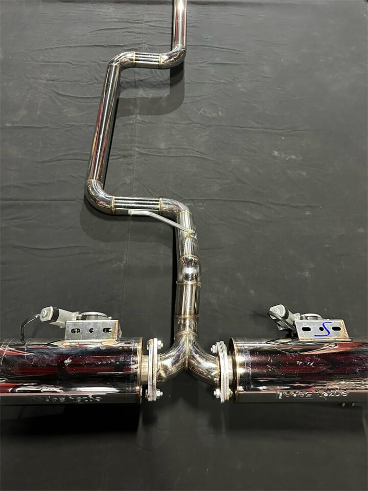 Honda Civic Fc5 / Fk7 Benzinli Krom Flanşlı Çift Varex 60 mm Krom Borular