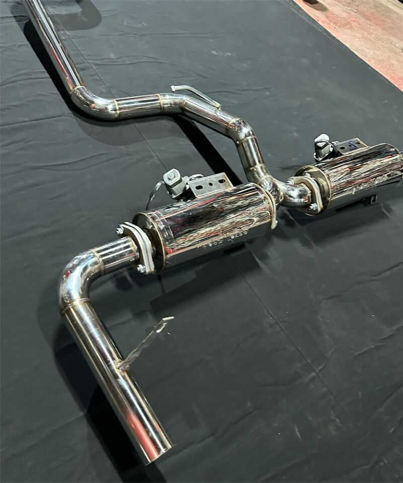 Honda Civic Fc5 / Fk7 Benzinli Krom Flanşlı Çift Varex 60 mm Krom Borular