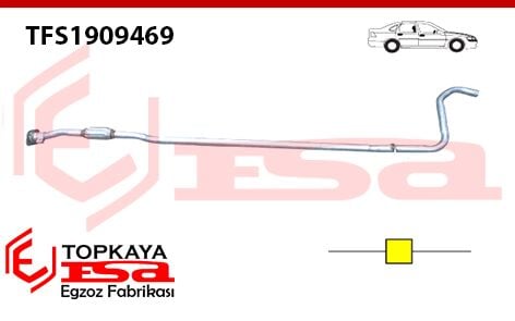 Fiat Linea 1.4 8V Spiralli Ara Boru 2007 > 2013