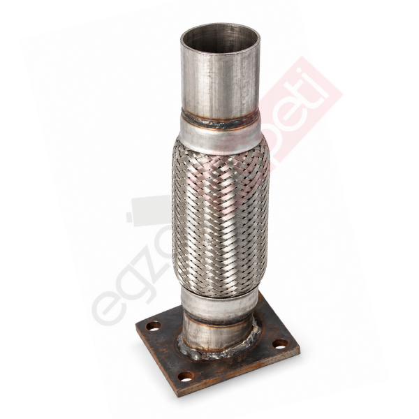 Flex, ID:Ø48 L:235 IN:Flanş, OUT:Şişirme, İç, Dış Örgü, Inox, SS316,