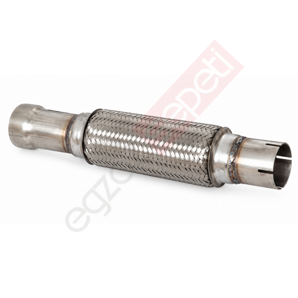 Flex, ID:Ø51 L:380 IN:Şişirme, OUT:Şişirme, Çentik, İç, Dış Örgü, Inox, SS316,