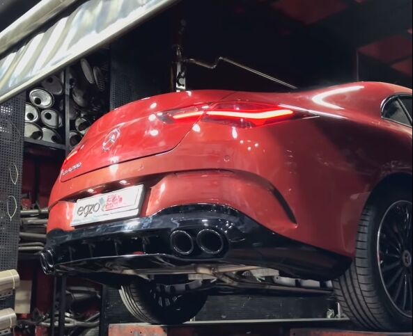 Mercedes CLA200 1.33 Krom Flanşlı Varex Ve Komple Krom 60 mm Borular - Difüzör Ve Egzoz Uçları Dahil Değildir