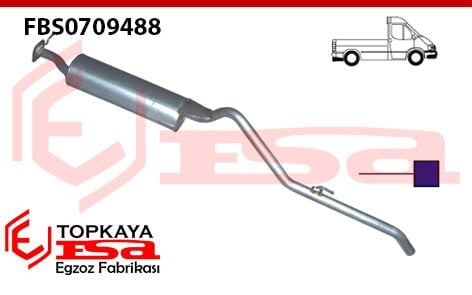 Ford Ranger 2.5 Td 2X4 Arka Susturucu Borulu