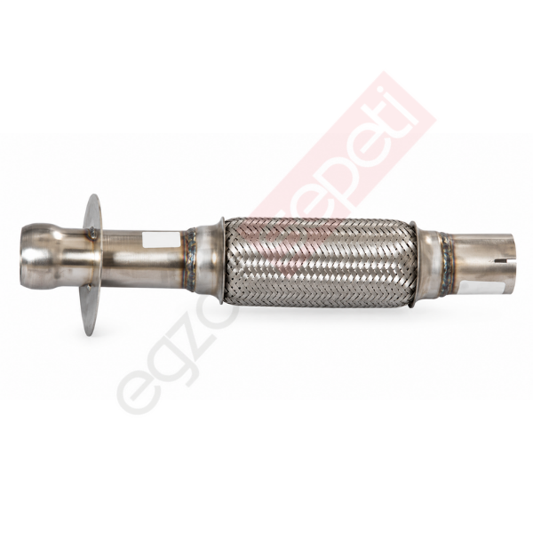 Flex, ID:Ø51 L:435 IN:Şişirme, OUT:Şişirme, Çentik, İç, Dış Örgü, Inox, SS316,