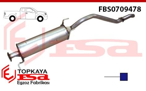 Ford Ranger 2.5 Td 4X4 Arka Susturucu Borulu