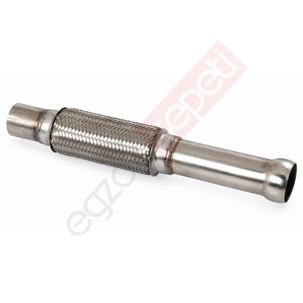 Flex, ID:Ø51 L:430 IN:Şişirme, OUT:Şişirme, Çentik, İç, Dış Örgü, Inox, SS316,