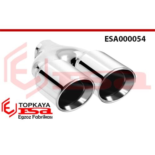 Bmw 76 MM Krom Egzoz Ucu Sol Taraf