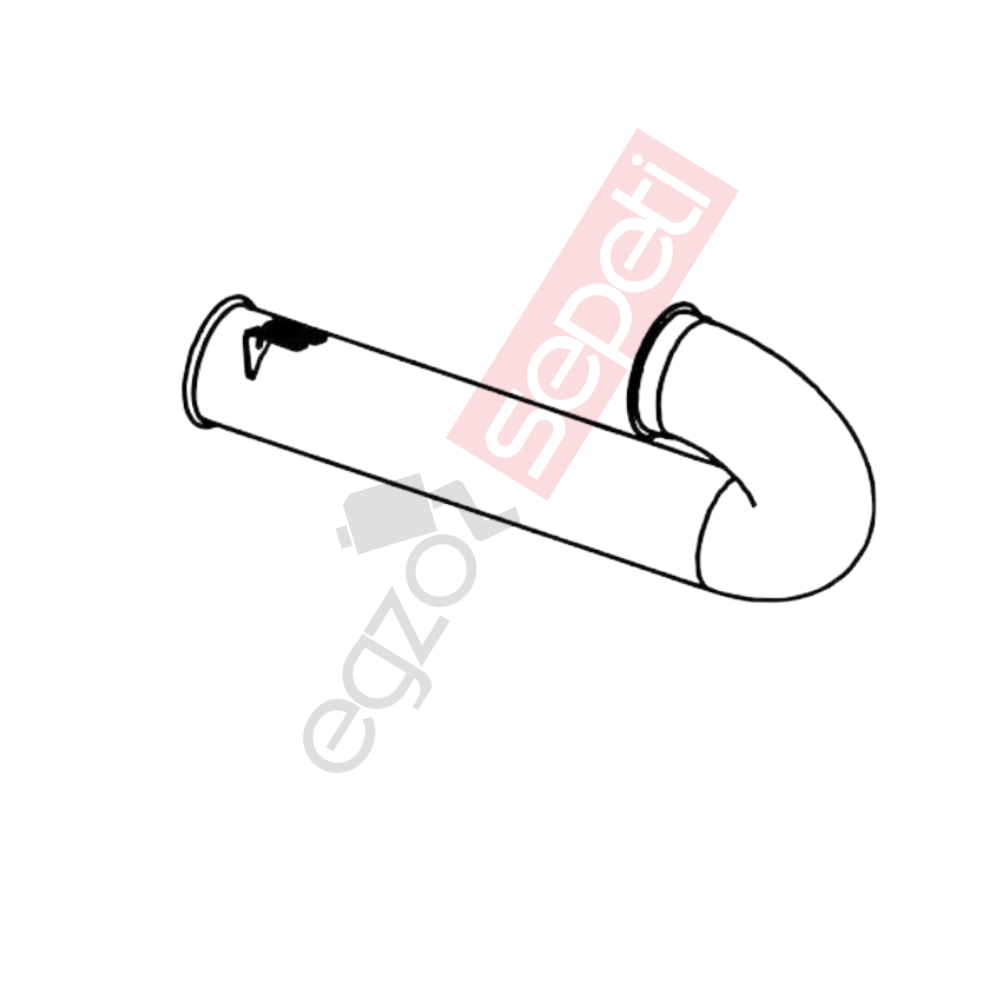 Daf XF95 Boru, Egzoz Çıkış, E3, 1617723 Daf XF95 Ø127 Alusi,