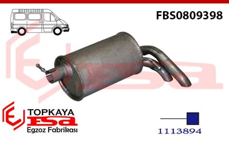 Ford Galaxy Arka Susturucu  2.8 V6 2000 >..
