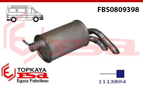 Ford Galaxy Arka Susturucu  2.8 V6 2000 >..