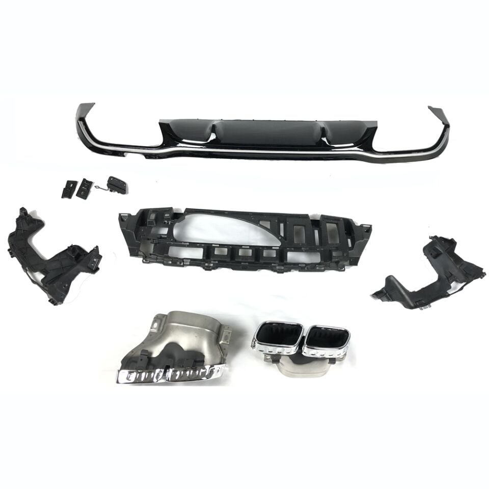 W213 DİFÜZÖR GRİ ÇITA / KROM EGSOZ E63 FACELIFT