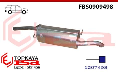Ford Fusion 1.4 Tdci Arka Susturucu Borulu 2002 > 2005