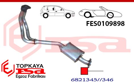 Ford Escort 1.4 / 1.6 Ön Boru Susturuculu 1990 > 1995