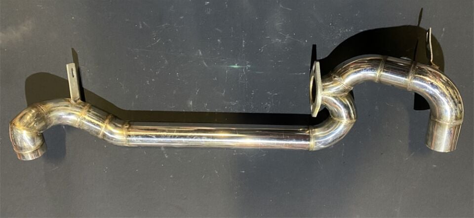 Bmw F30 3.16 / 3.20 Krom Flanşlı Y Pipe