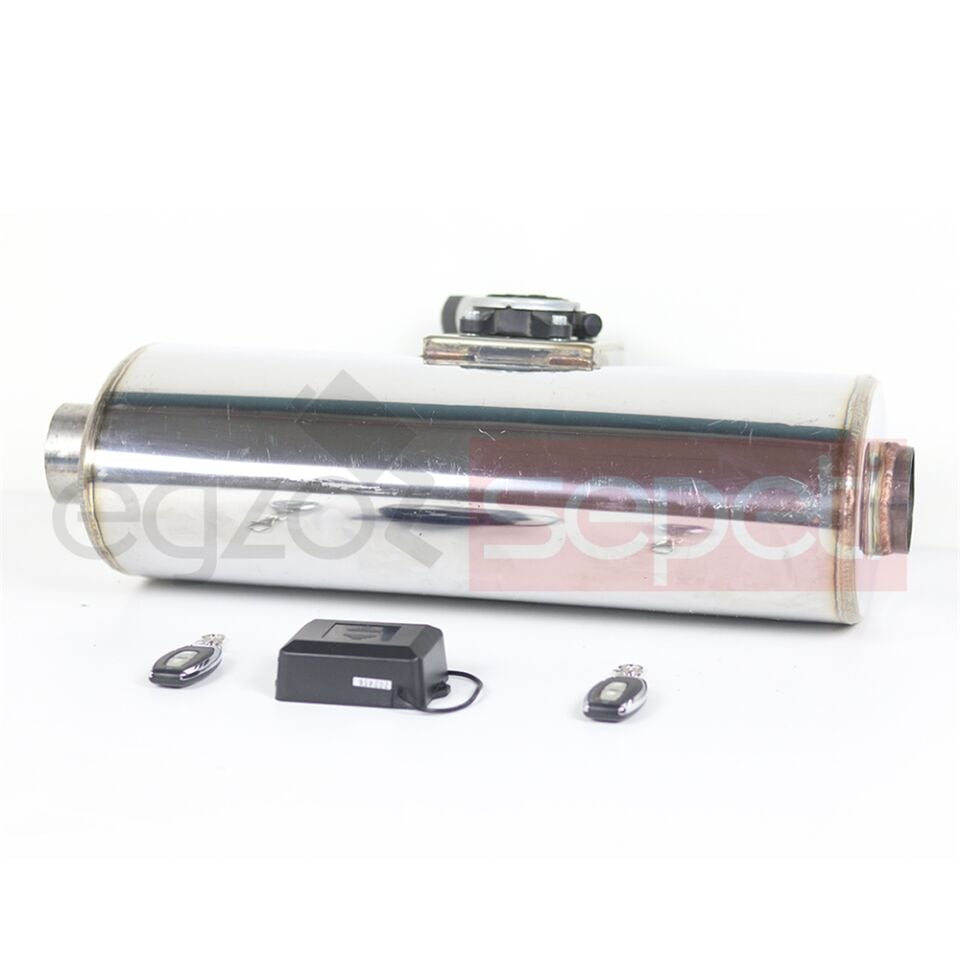 Sağ Ve Sol Taraf İçin Varex Egzoz 60 mm + Uzaktan Kumanda Beyni Çift Anahtarlı