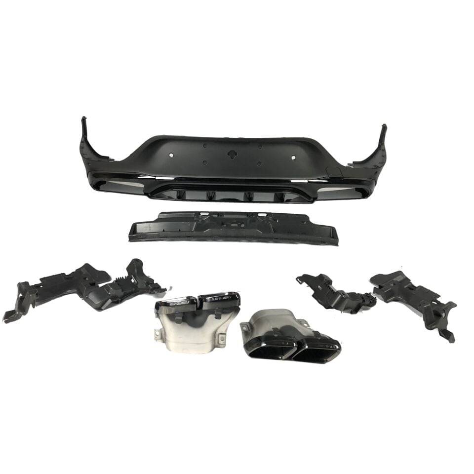 W253 DİFÜZÖR GLC63 SİYAH ÇITA / SİYAH EGSOZ FACELIFT COUPE