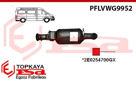 Volkswagen Volt Crafter Partikül Filtresi 2.5 Td Euro 4 Bjk / Bjl / Bjj / Bjm Mtr 2006 > …