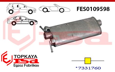 Ford Escort Cl Orta Susturucu 1.4 / 1.6 1992 > 1995
