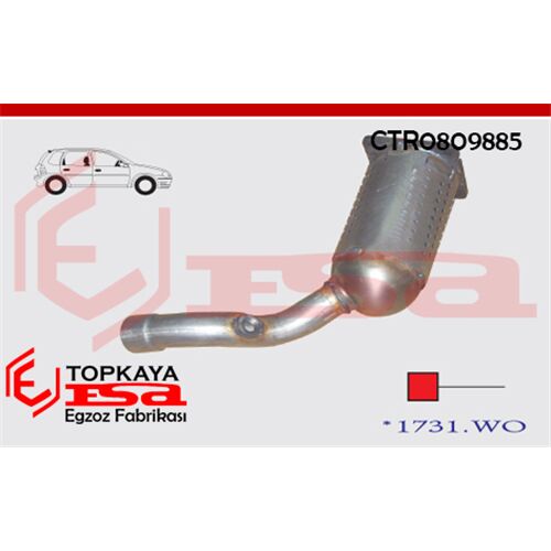 Citroen C2 2003 > 2005 1.4İ Katalitik Konvertör Euro 4 2002 > …