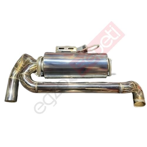 Bmw F20 1.20 Krom Flanşlı Varex Ve Arka Krom Boru