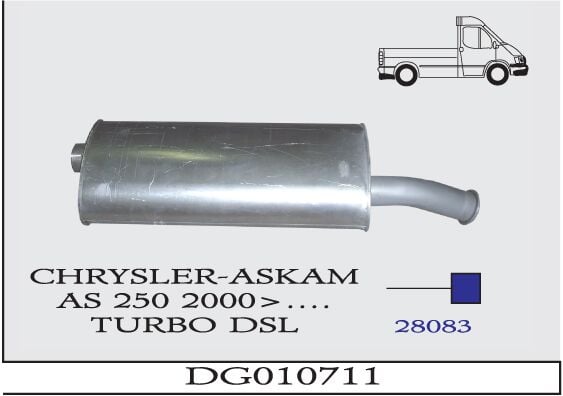As 250 Turbo Dizel Kamyonet Ön Boru Flanşlı 2000 > …