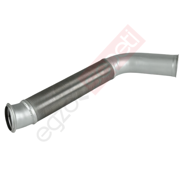 Daf CF75 Boru, Egzoz Ön, E3, 1629454 Ø127 Inox, M-Spiralli,