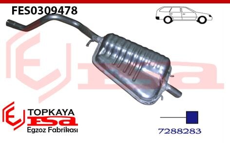 Ford Escort 1.8 Stw Arka Susturucu Borulu Baskılı 1993 > 1998