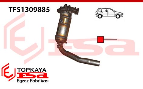 Fiat Palio 1.2 16V Katalitik Konverter Euro 3 2001 > 2006