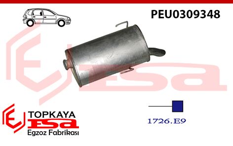 Peugeot 106 Xsı / Gti Arka Susturucu 1.6İ 16V 1994 > 1996